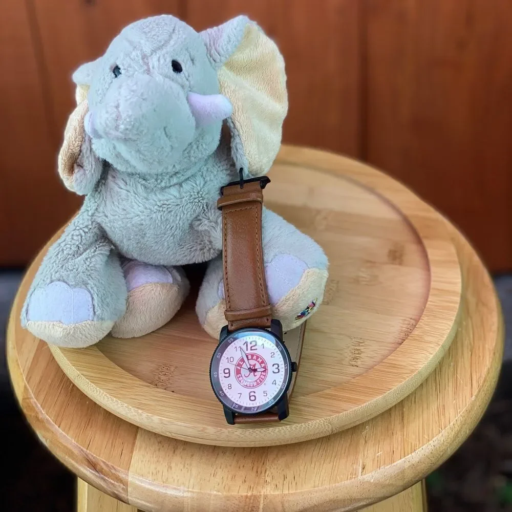 NWT Alabama Crimson Tide watch and elephant plush toy combo for the Roll Tide!!